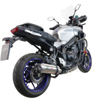 GPR exhaust compatible with  Yamaha Tracer 9 2021-2024, Satinox , Full system exhaust including removable db killer and catalyst 