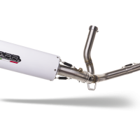 GPR exhaust compatible with  Suzuki V-Strom 650 2012-2016, Albus Ceramic, Mid-Full system exhaust including removable db killer 