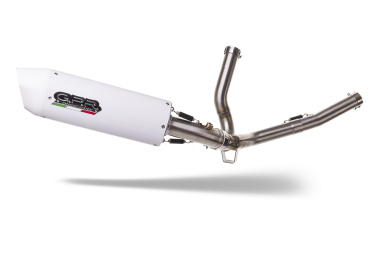 GPR exhaust compatible with  Suzuki V-Strom 650 2012-2016, Albus Ceramic, Mid-Full system exhaust, including removeble db killer and catalyst 