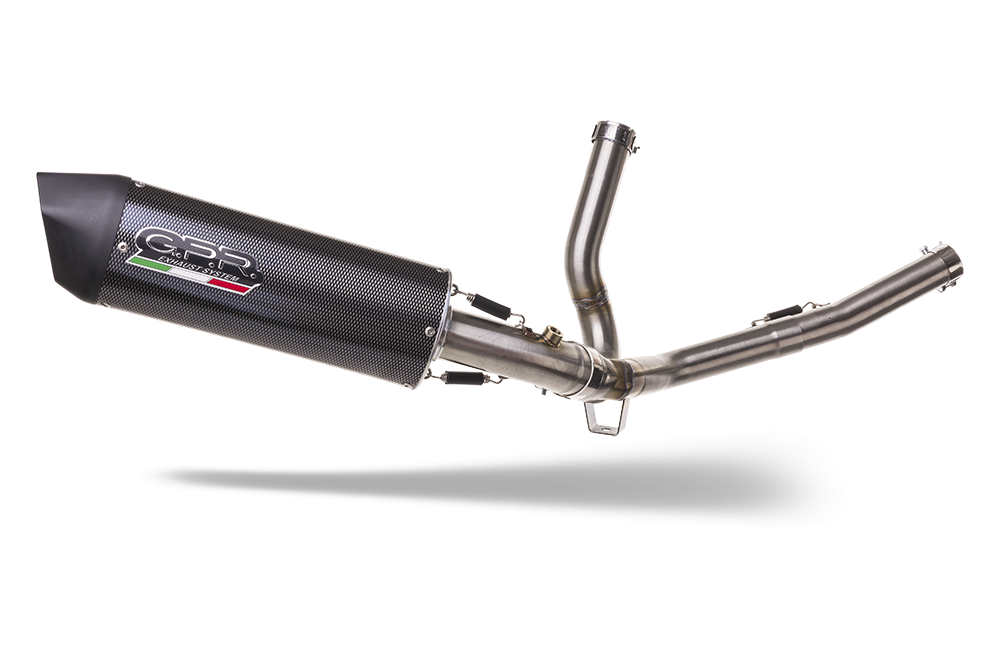 GPR exhaust compatible with  Suzuki V-Strom 650 2021-2024, Furore Evo4 Poppy, Mid-Full system exhaust, including removeble db killer and catalyst 