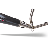 GPR exhaust compatible with  Suzuki V-Strom 650 2021-2024, GP Evo4 Poppy, Mid-Full system exhaust, including removeble db killer and catalyst 