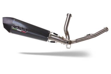 GPR exhaust compatible with  Suzuki V-Strom 650 2012-2016, Gpe Ann. Poppy, Mid-Full system exhaust including removable db killer 