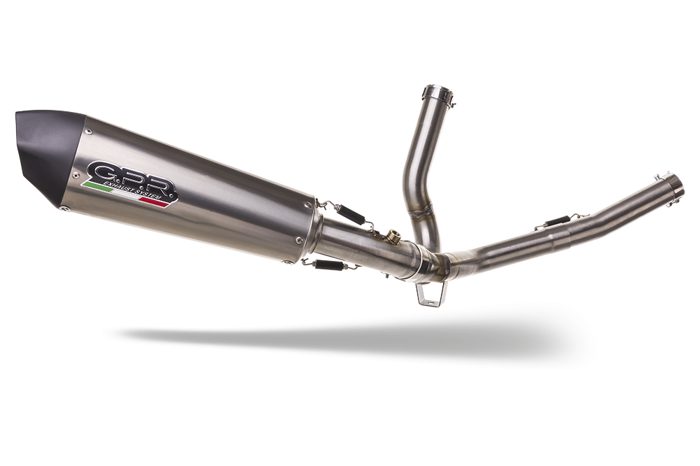 GPR exhaust compatible with  Suzuki SV650 SV650S 1999-2002, Gpe Ann. titanium, Mid-Full system exhaust including removable db killer 