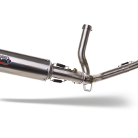 GPR exhaust compatible with  Suzuki V-Strom 650 2017-2020, M3 Inox , Mid-Full system exhaust including removable db killer 