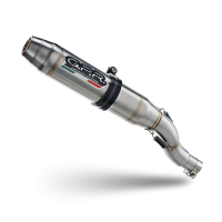 GPR exhaust compatible with  Benelli Leoncino 500 Trail 2017-2024, Deeptone Inox, Slip-on exhaust including removable db killer and link pipe 