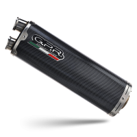 GPR exhaust compatible with  Aprilia Tuareg 660 2021-2024, Dual Poppy, Slip-on exhaust including removable db killer and link pipe 