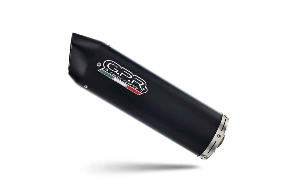 GPR exhaust compatible with  Aprilia Rx 125 2018-2020, Furore Evo4 Nero, Slip-on exhaust including removable db killer and link pipe 