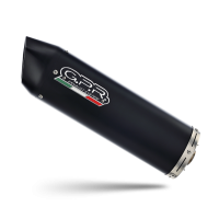 GPR exhaust compatible with  Aprilia Rx 125 2018-2020, Furore Evo4 Nero, Slip-on exhaust including removable db killer and link pipe 