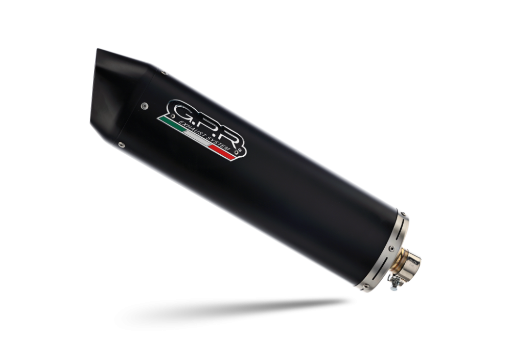 GPR exhaust compatible with  Aprilia Leonardo 125 1996-2006, Furore Nero, Full system exhaust, including removable db killer 