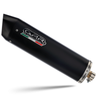 GPR exhaust compatible with  Aprilia Leonardo 125 1996-2006, Furore Nero, Full system exhaust, including removable db killer 