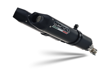 GPR exhaust compatible with  Aprilia Dorsoduro 1200 2011-2016, Furore Evo4 Nero, Dual slip-on including removable db killers and link pipes 