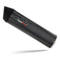 GPR exhaust compatible with  Aprilia Rx 125 2018-2020, Furore Evo4 Poppy, Slip-on exhaust including removable db killer and link pipe 