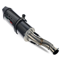 GPR exhaust compatible with  Aprilia Rx 125 2018-2020, Furore Evo4 Poppy, Slip-on exhaust including removable db killer and link pipe 