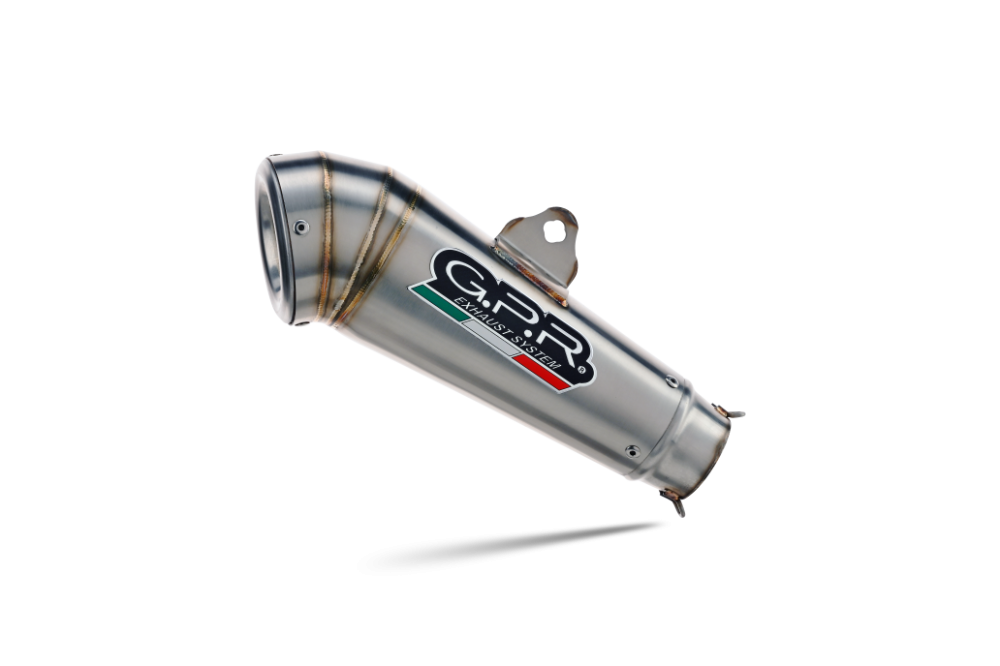 GPR exhaust compatible with  Benelli Leoncino 500 Trail 2017-2024, Powercone Evo, Slip-on exhaust including removable db killer and link pipe 