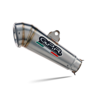 GPR exhaust compatible with  Benelli Leoncino 500 Trail 2017-2024, Powercone Evo, Slip-on exhaust including removable db killer and link pipe 