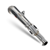 GPR exhaust compatible with  Benelli Leoncino 500 Trail 2017-2024, Powercone Evo, Slip-on exhaust including removable db killer and link pipe 