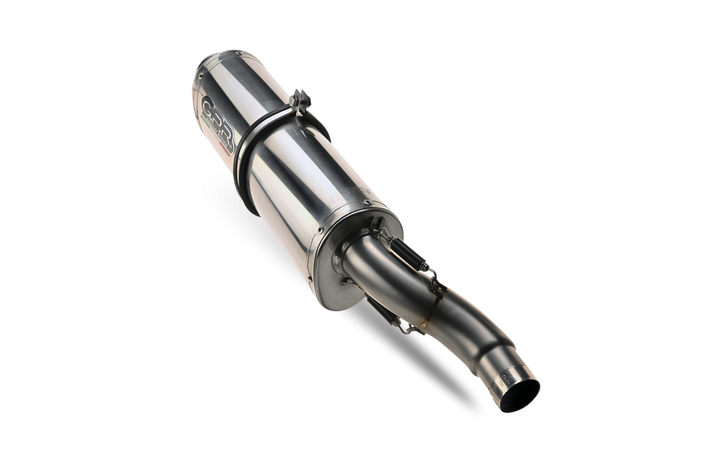 GPR exhaust compatible with  Aprilia Etv Caponord 1000 Rally 2001-2007, Trioval, Dual slip-on including removable db killers and link pipes 